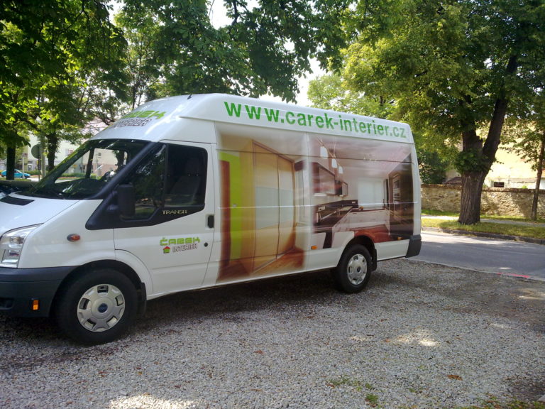 Reklamní polep dodávky